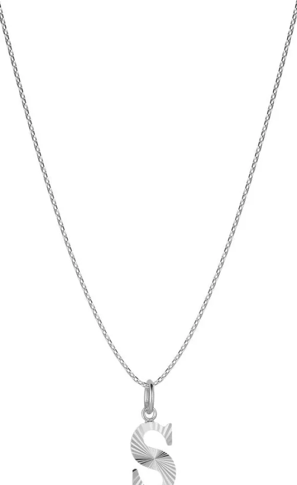 Reflection Letters, gold-plated sterling silver-S