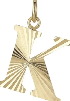 Reflection Letters, gold-plated sterling silver-K