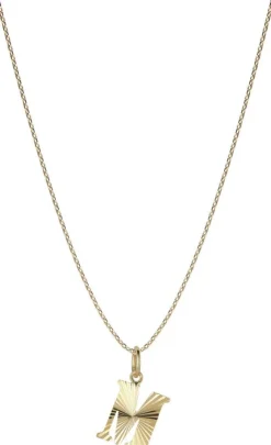 Reflection Letters, gold-plated sterling silver-M