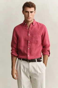 REG GMNT DYED LINEN SHIRT