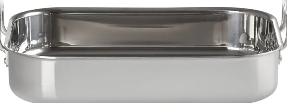 Rektangulær bradepande 3-ply rustfrit stål