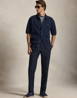 Relaxed Fit Cotton Mesh Shirt