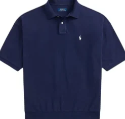 Relaxed Fit Mesh Polo Shirt