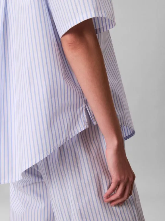 RELAXED POPLIN SS SHIRT