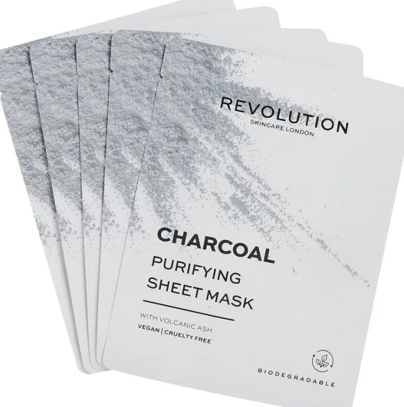 Revolution Skincare Biodegradable Purifying Charcoal Sheet M
