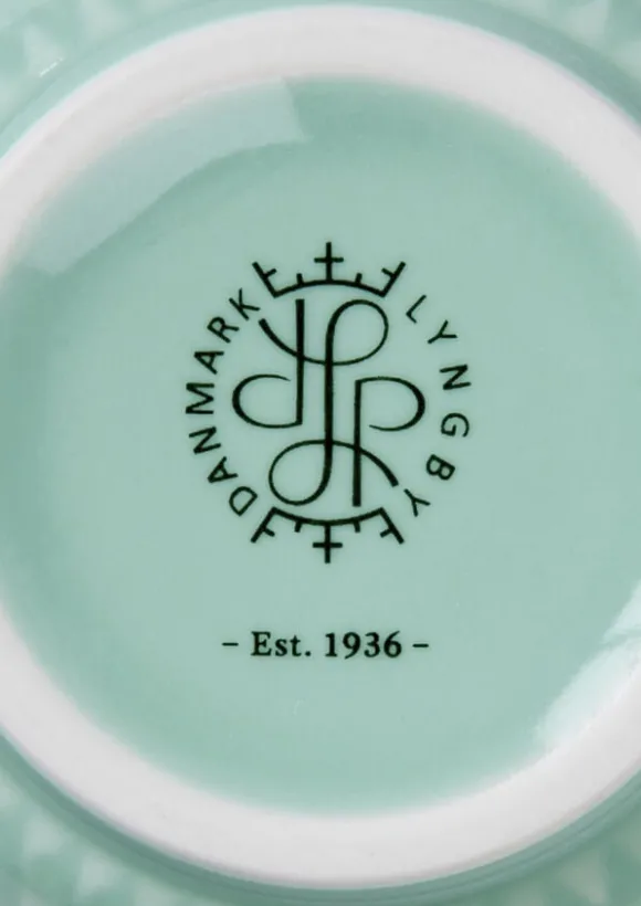 Rhombe Color Vase H15 aqua porcelæn