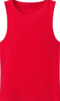 Ribbed cotton-blend top