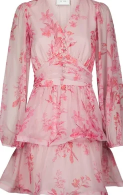 Rivana Print Chiffon Dress