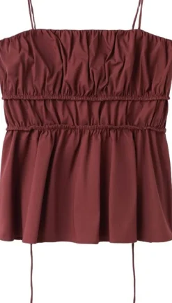 Ruched cotton top