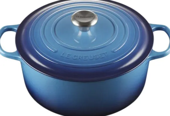 Rund støbejernsgryde 4,2L Azure Blue