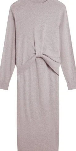 SAMANA Twist Waist Knit Midi Dress