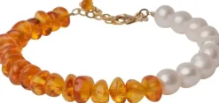 Sandy Light Amber Bracelet - Gold