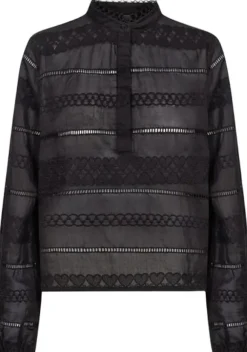 SC-AVA 1 Bluse Sort