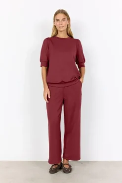 SC-BANU 83 Bluse Mørk rød