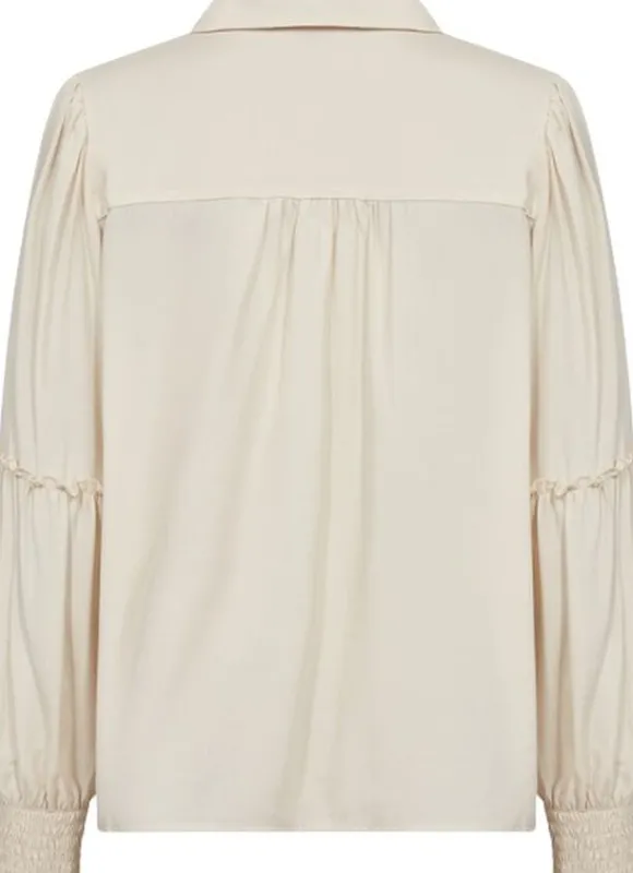 SC-BARBEL 2 Skjorte Creme