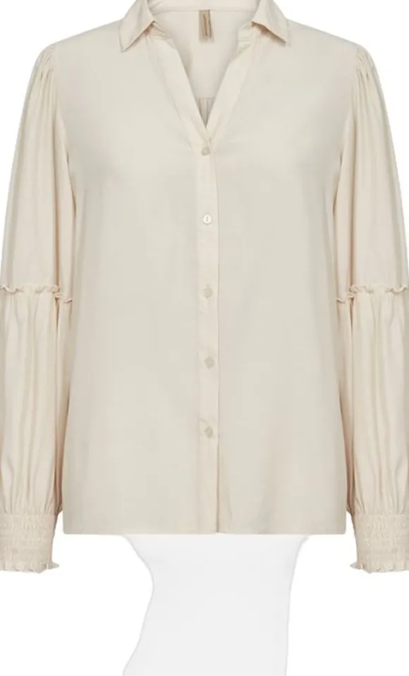 SC-BARBEL 2 Skjorte Creme