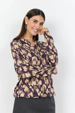 SC-FELICITY AOP 525 Bluse Lilla