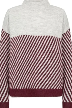 SC-NESSIE STRIPE 71 Pullover Bordeaux