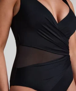 Shaping Shell Mesh Swimsuit