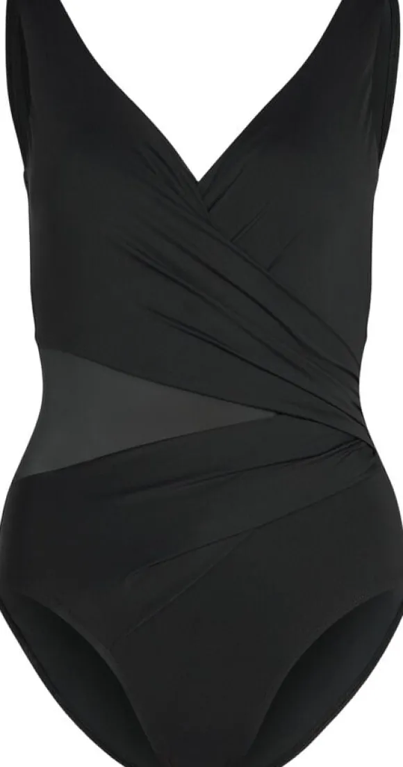 Shaping Shell Mesh Swimsuit