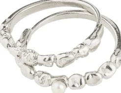 SHIFT ring sølvbelagt