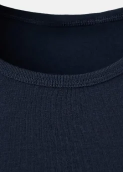 Short-sleeved cotton-blend t-shirt