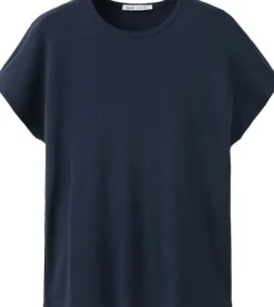 Short-sleeved cotton-blend t-shirt