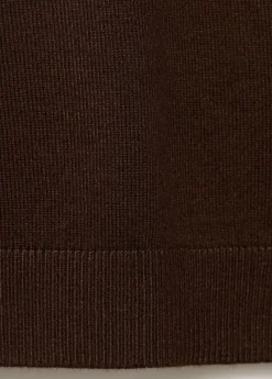Short-sleeved fine-knit sweater