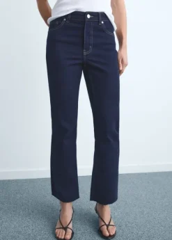 Sienna flared cropped cotton jeans