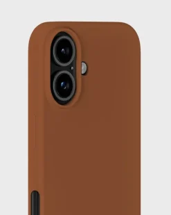 Silicone Case iPhone 16 Almond Brown