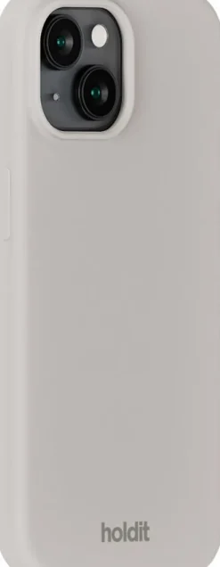 Silicone Case iPhone 15 Wool Gray