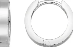 Simple creoler 11mm - Sølv