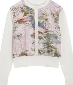 SISILLA Printed Woven Front Cardiga