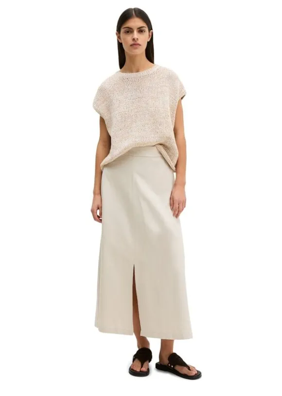 Skirt, casual A-line style, midi le
