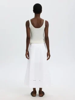 SLFDELIA ANKLE LADDER STITCH SKIRT