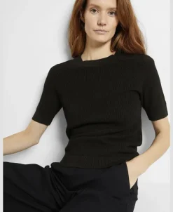 SLFELINNA NEW SS KNIT TOP NOOS