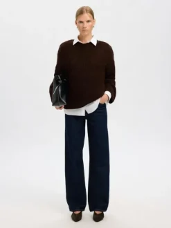 SLFGABRIELLA LS KNIT NEW O-NECK NOO