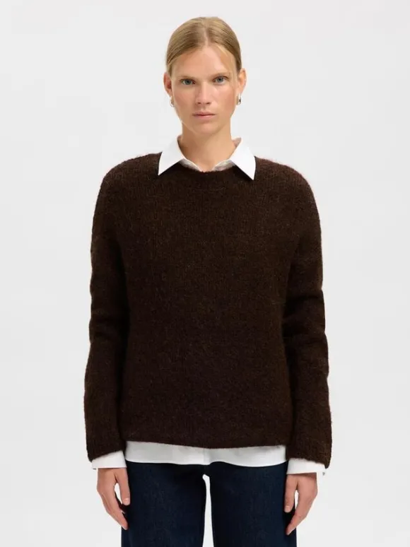 SLFGABRIELLA LS KNIT NEW O-NECK NOO