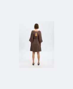 SLFLAURINA 3/4 SHORT OPEN BACK DRES