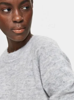 SLFLULU LS ALPACA BLEND KNIT O-NECK NOOS
