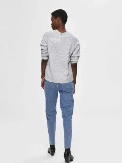 SLFLULU LS ALPACA BLEND KNIT O-NECK NOOS