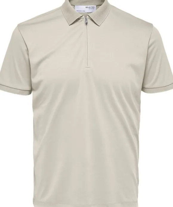 SLHFAVE ZIP SS POLO NOOS