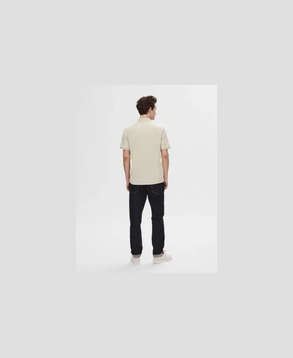 SLHFAVE ZIP SS POLO NOOS
