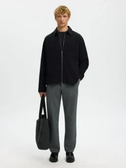 SLHRLXDAVID MIX ZIP OVERSHIRT