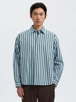 SLHRLXHENRIC STRIPE LS SHIRT