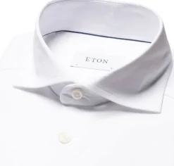 Slim Fit White Solid Four-Flex Stretch Shirt
