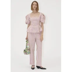 2344 Soft Jacquard Weave, Blouson Sleeve Top