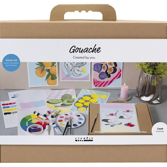 Start DIY Kit Gouache, Malerier, ass. Farver