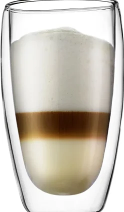 2 st glas, dubbla väggar, stora, 0. 45 l, 15 oz