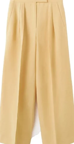 Straight mid-rise trousers